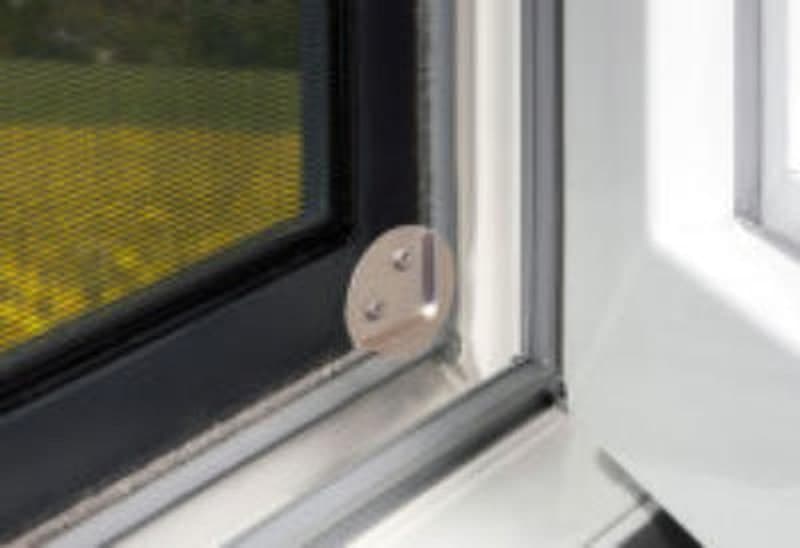 Insektenschutzgitter an einem Fenster